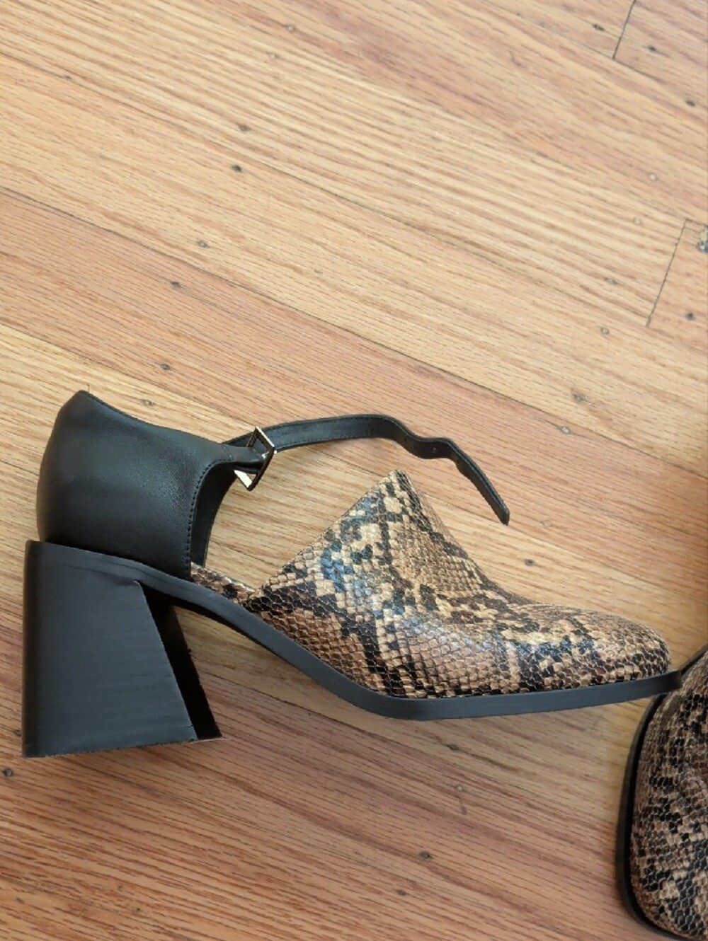 Jeffrey Campbell Snake-Print Mary Janes - Picture 6 of 7